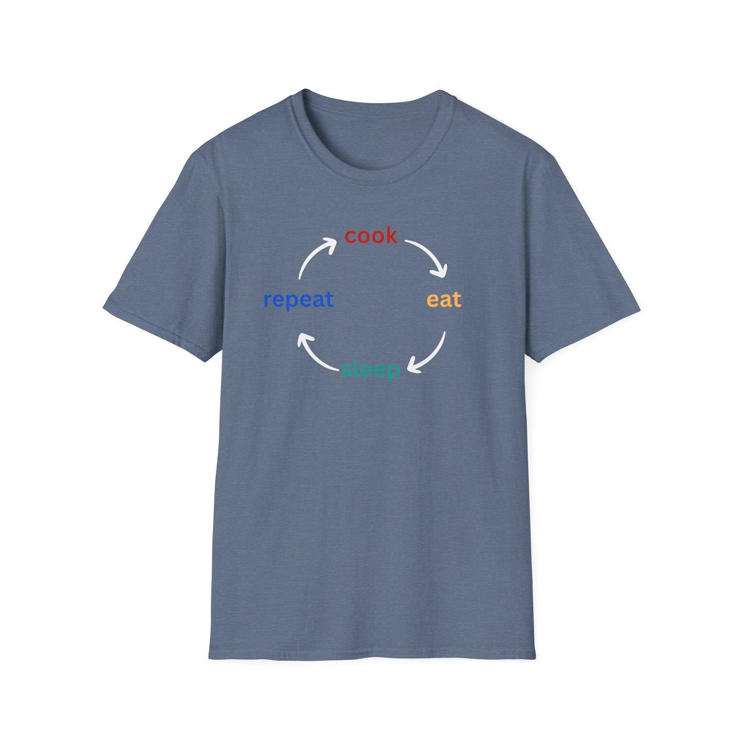 Cook Eat Sleep Repeat T-shirt