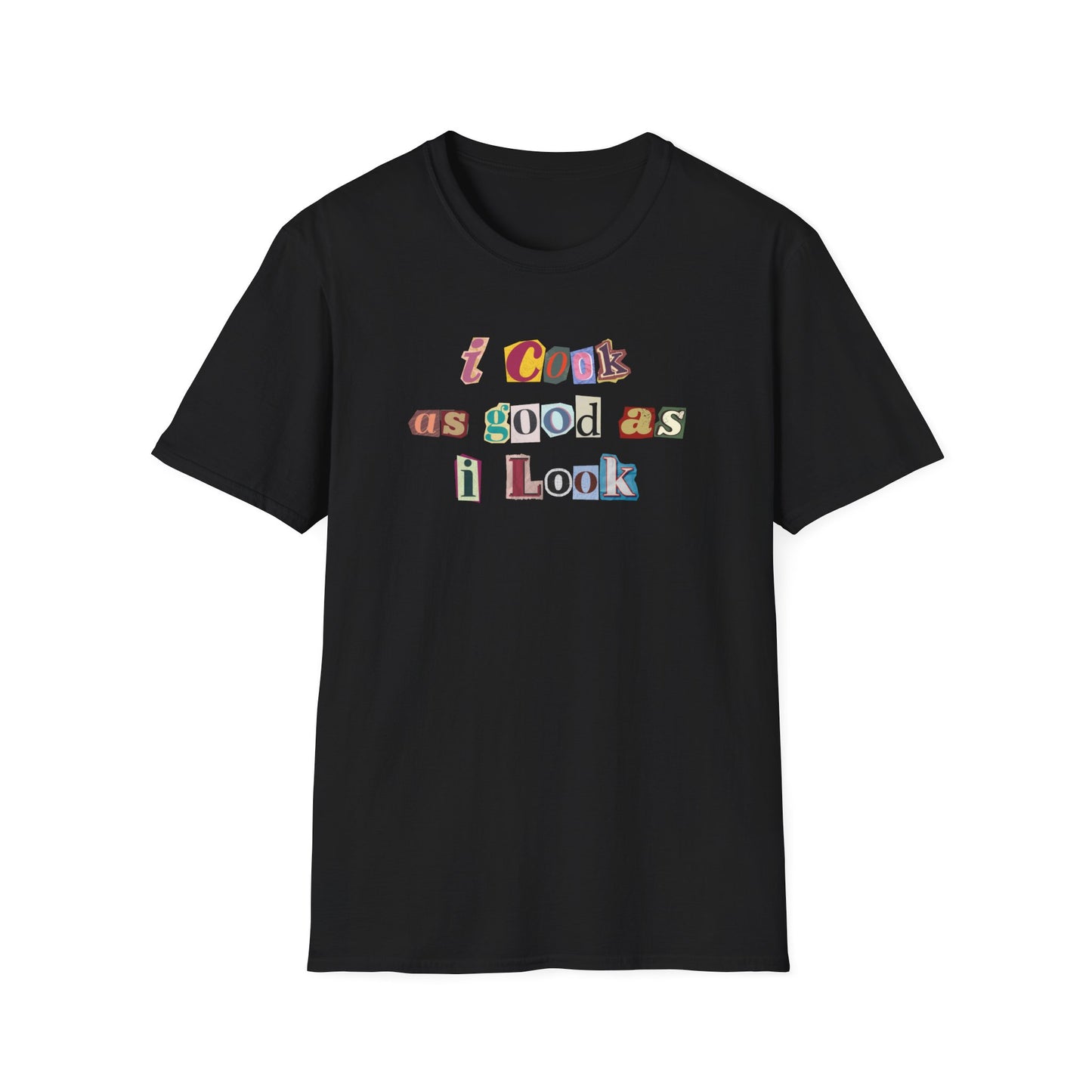Cook As Good As I Look Newspaper T-shirt