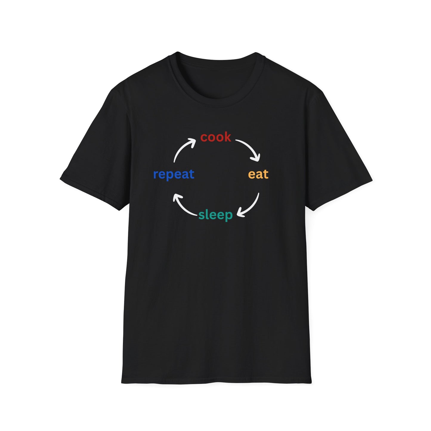 Cook Eat Sleep Repeat T-shirt