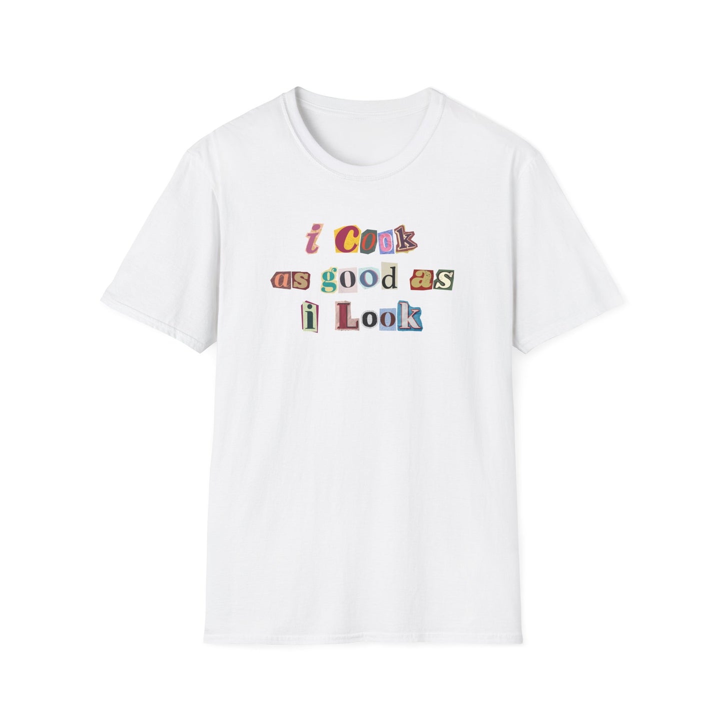 Cook As Good As I Look Newspaper T-shirt