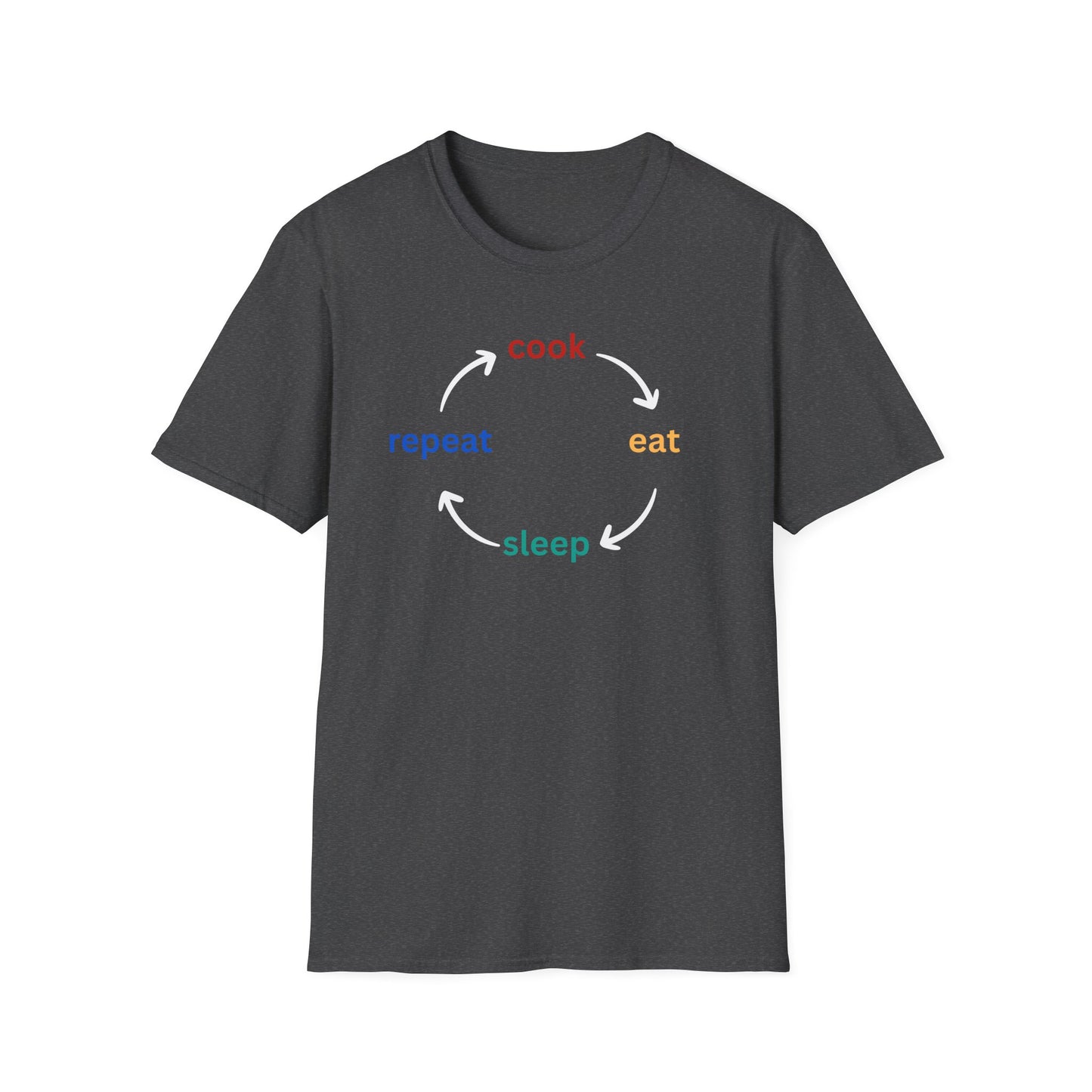 Cook Eat Sleep Repeat T-shirt