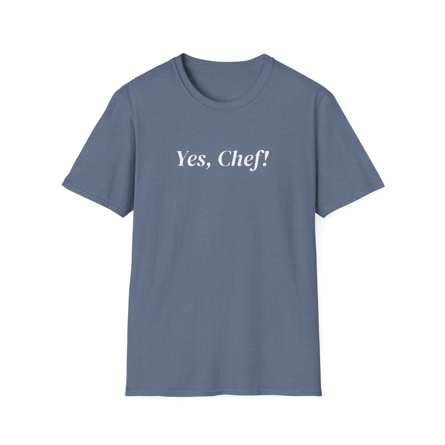 Yes Chef Serif B&W T-shirt