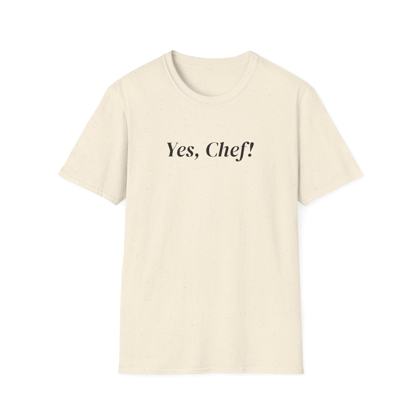 Yes Chef Serif B&W T-shirt