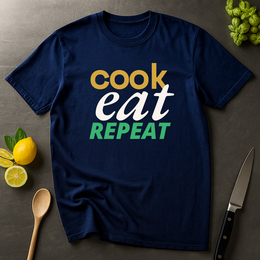 Cook Eat Repeat T-shirt