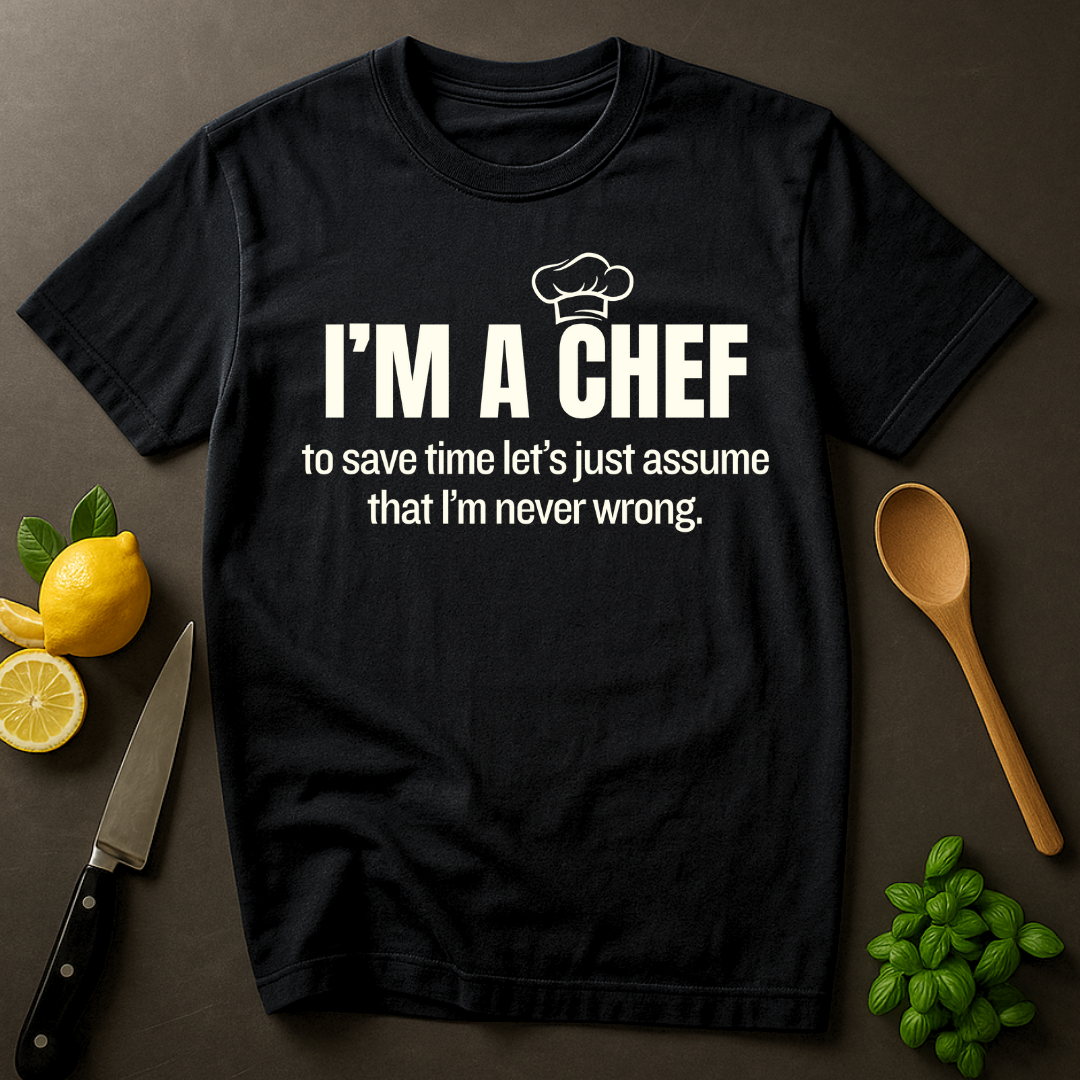 A Chef is Never Wrong T-shirt