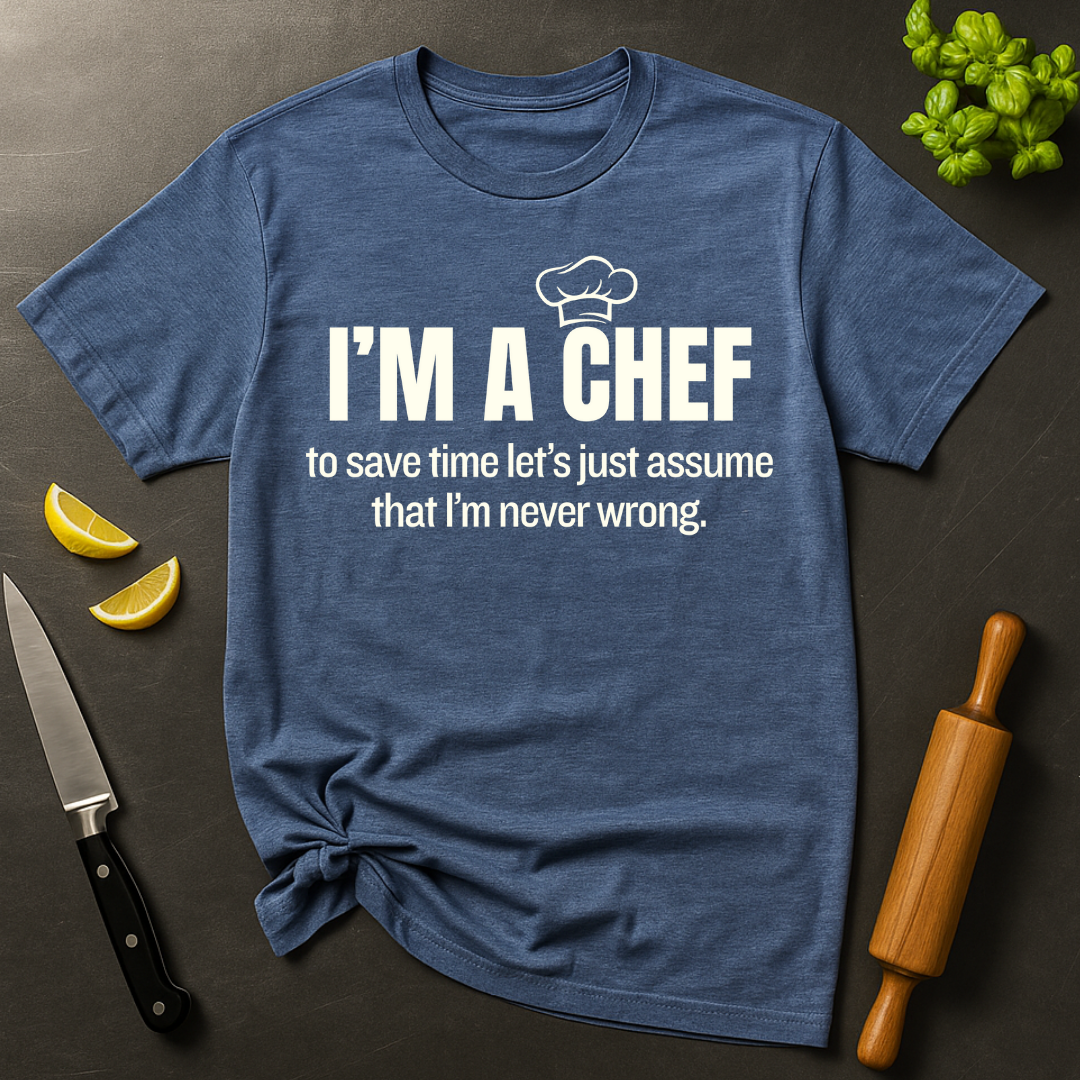 A Chef is Never Wrong T-shirt