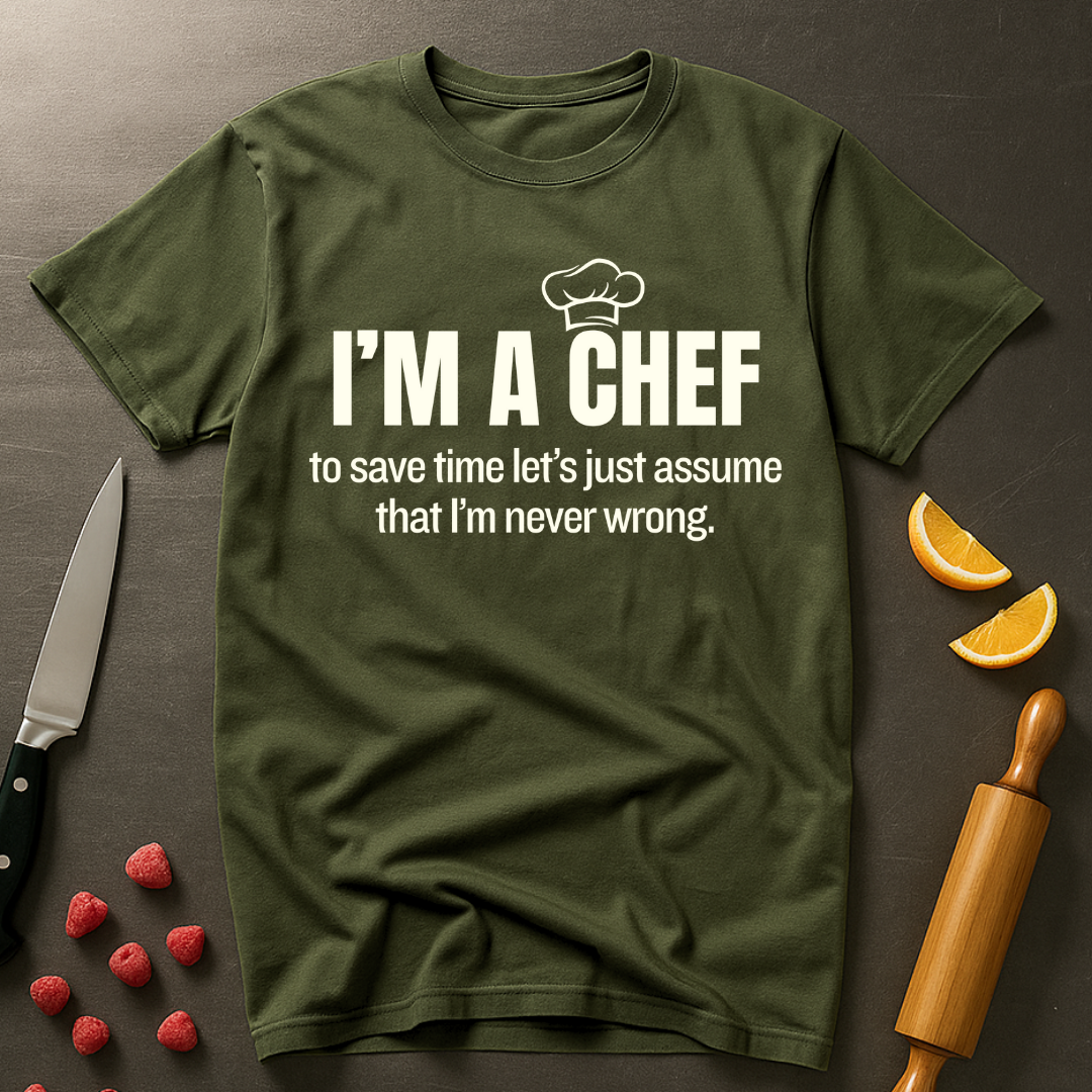A Chef is Never Wrong T-shirt