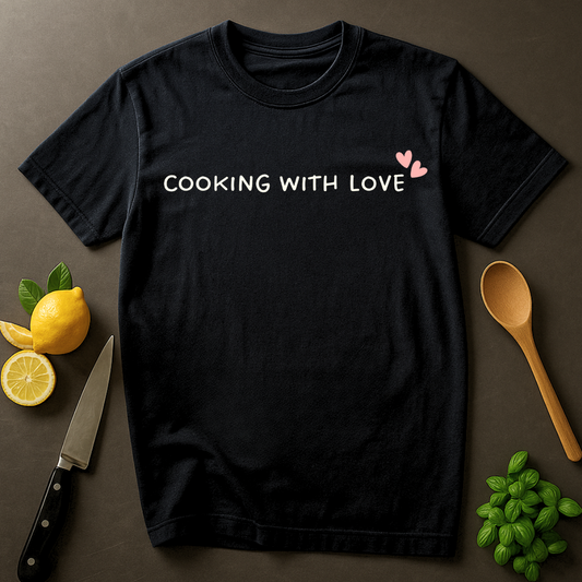 Cooking With Love Minimalistic T-shirt